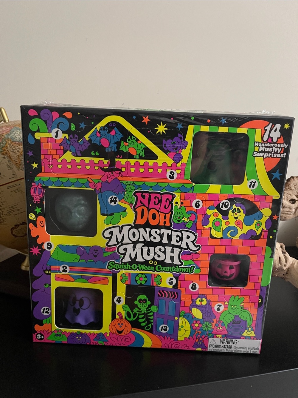 NeeDoh Monster Mush Squish-O-Ween Halloween Countdown 14 Surprises Schylling NEW